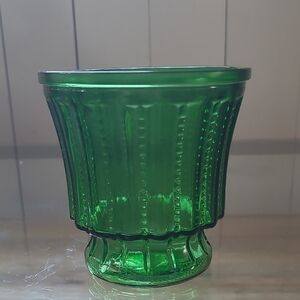 Green Glass Vase